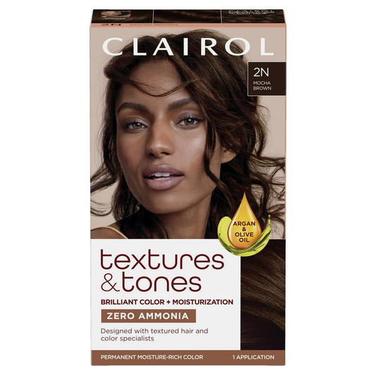 Clairol Textures &amp; Tones Hair Dye Ammonia-Free Permanent Hair Color - Beauty Bar & Supply