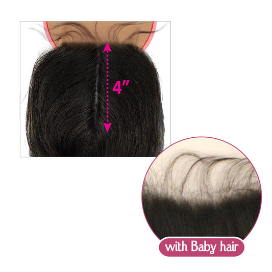 Eve Hair HD Pre-Plucked with Baby Hair Pre-Part Lace Closure-Straight - Beauty Bar & Supply