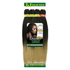 Urban Beauty Queen B Braiding Hair 50" 3+1 Multipack