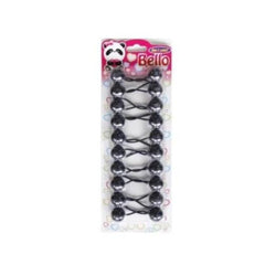 Bello Collection 20MM Balls 10pc Black #16002 - Beauty Bar & Supply