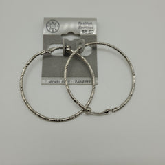 Silver Plated Clip On Hoop Earrings NPK507 - Beauty Bar & Supply