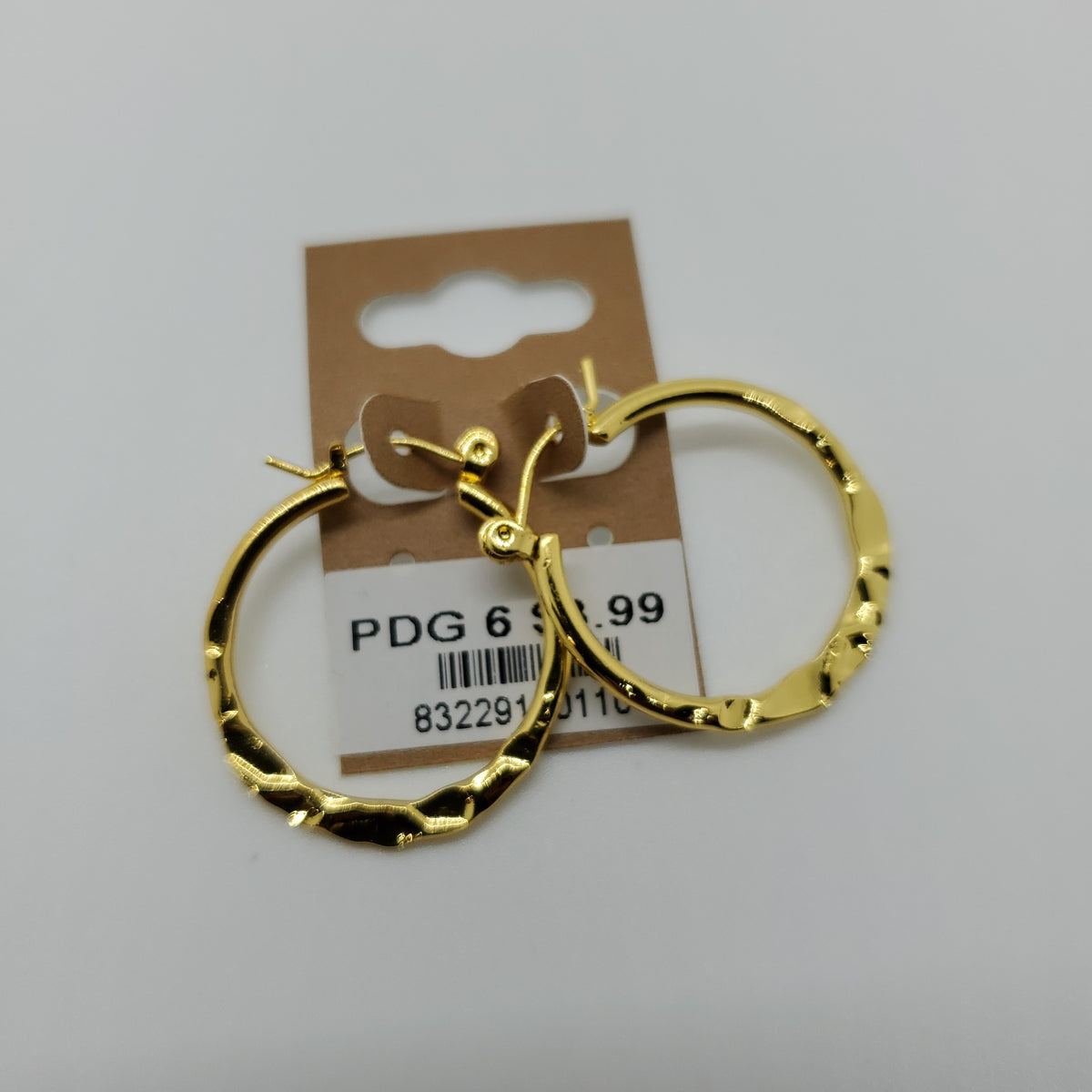 Diva KT.G.F. Pincatch Hoop Earrings PDG6 - Beauty Bar & Supply