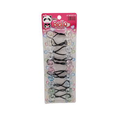 Bello Collection 20MM Balls 10pc Clear Assorted Glitter #16157-G - Beauty Bar & Supply