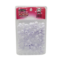 Bello Collections Hair Beads-White/Clear #39903 - Beauty Bar & Supply