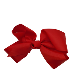 Fabric Nylon Bow 5&quot; Red - Beauty Bar & Supply