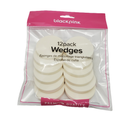 BlackPink Premium Quality Sponge Wedges-12 Pack BPWG003 - Beauty Bar & Supply