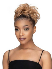 Janet Collection Human Hair Blend Remy Illusion Scrunch Retro Bun - Beauty Bar & Supply