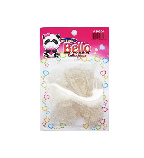 Bello Collections Hair Barrette-Opaque 20304 - Beauty Bar & Supply