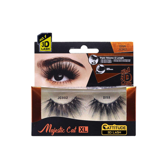 Ebin New York Majestic Cat 3D Eye Lashes-Diva - Beauty Bar & Supply