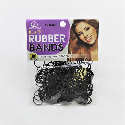 Dream World Black Rubber Bands - Beauty Bar & Supply