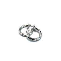 Aluminum Hoops Earrings FAHS2 - Beauty Bar & Supply