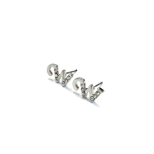 Diva Name Initial Earrings IEWS - Beauty Bar & Supply