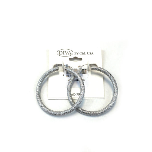 Diva Aluminum Hoop 50S Earring AH350S - Beauty Bar & Supply