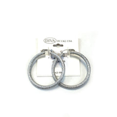 Diva Aluminum Hoop 50S Earring AH350S - Beauty Bar & Supply