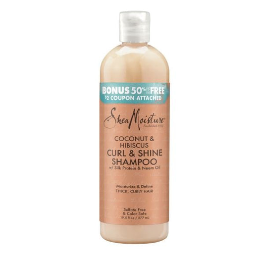 Shea Moisture Coconut &amp; Hibiscus Curl &amp; Shine Shampoo - Beauty Bar & Supply