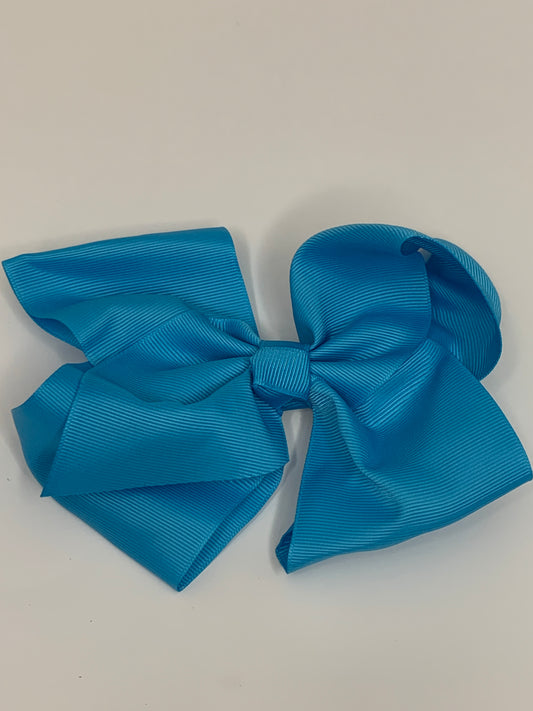 Fabric Nylon Bow 5&quot; Turqoise - Beauty Bar & Supply