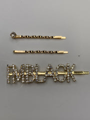 Magic Girl Collection Rhinestone Bobby Pin 3PCS-IMBlack - Beauty Bar & Supply