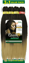 Urban Beauty Queen B Braiding Hair 60&quot; 3+1 Multipack - Beauty Bar & Supply