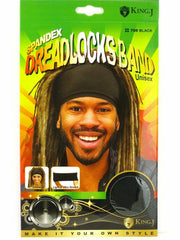 King J Cotton Dreadlock Bands Unisex  #708Black - Beauty Bar & Supply